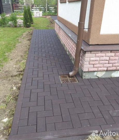 Плитка тротуарная брусчатка