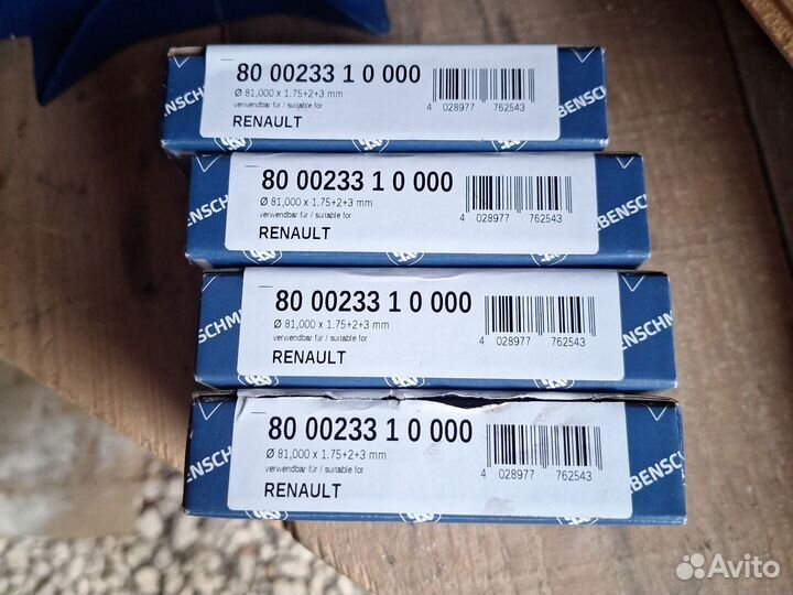 Поршневые кольца на renault 19
