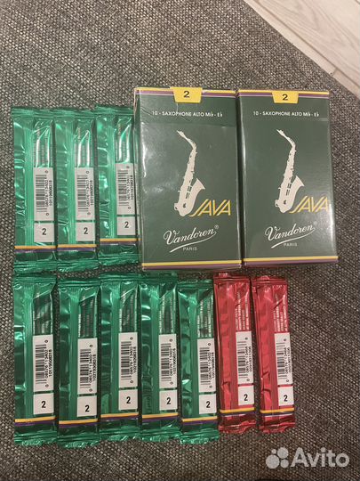 Трости для альт саксофона Vandoren Java green #2