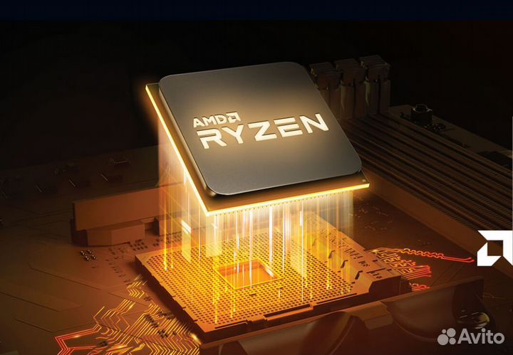 Новый AMD Ryzen 3300x Box+16Gb+RX 6600+M.2 SSD