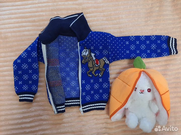Кофта теплая для мальчика 62-68 размер