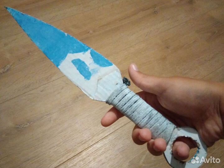 Нож кунай из картона из игры standoff2