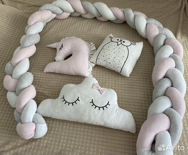 Бортики на кроватку