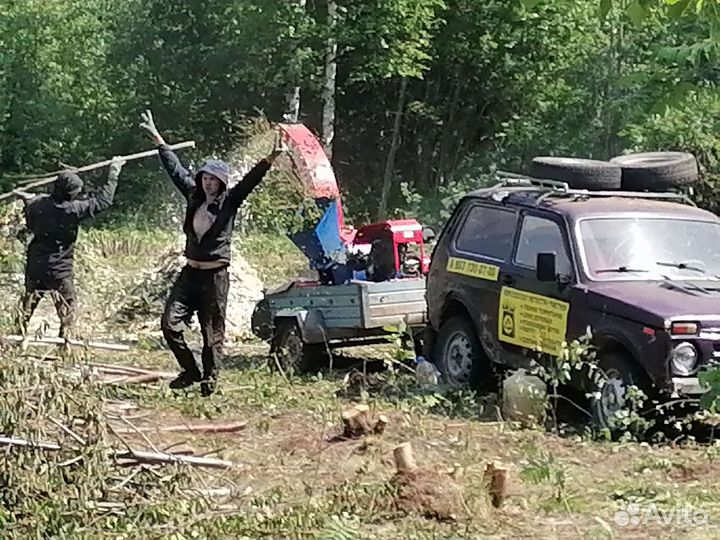 Аренда измельчителя древесины