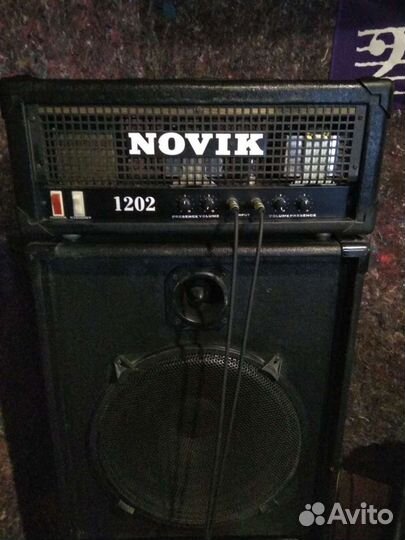 Усилитель Novik 1202 и две эстрадных колонки