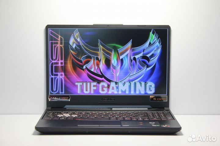 Игровой Asus Tuf 6ядер GTX1650 SSD IPS 144Hz 16озу