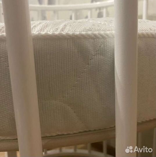 Круглый матрас с кокосом 75х75-9см +наматрасник