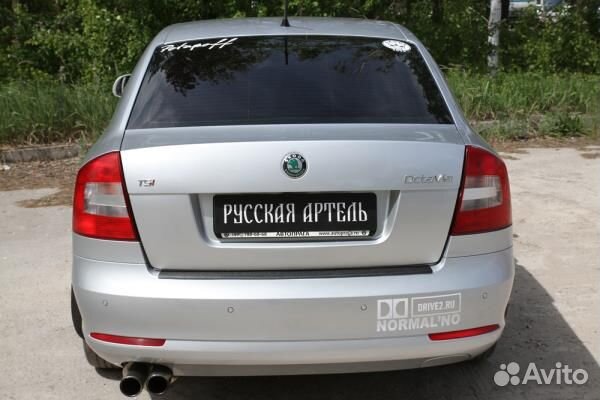 Накладка на задний бампер Skoda Octavia Лифтбэк