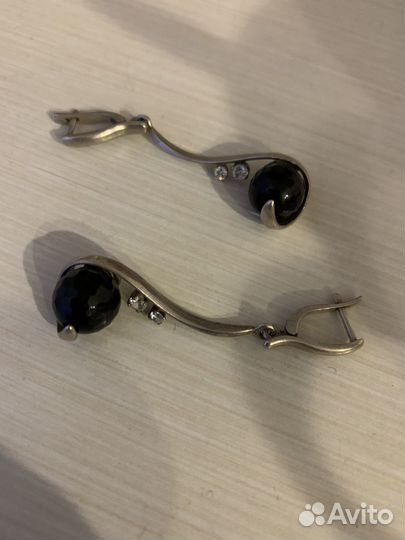 Серьги серебро