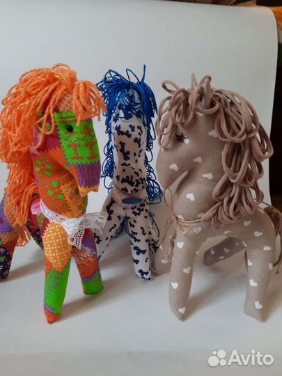 Лошадки текстильные