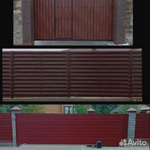 Откатные ворота под заказ 4х2м