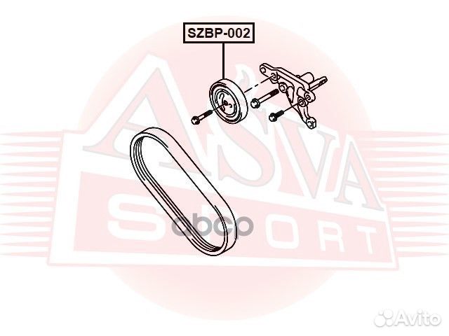 Ролик натяжной szbp-002 asva