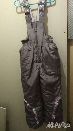 Зимние брюки для девочки 122