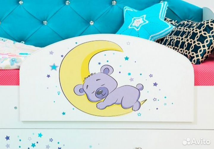 Диван кровать с бортиком и мягкой спинкой