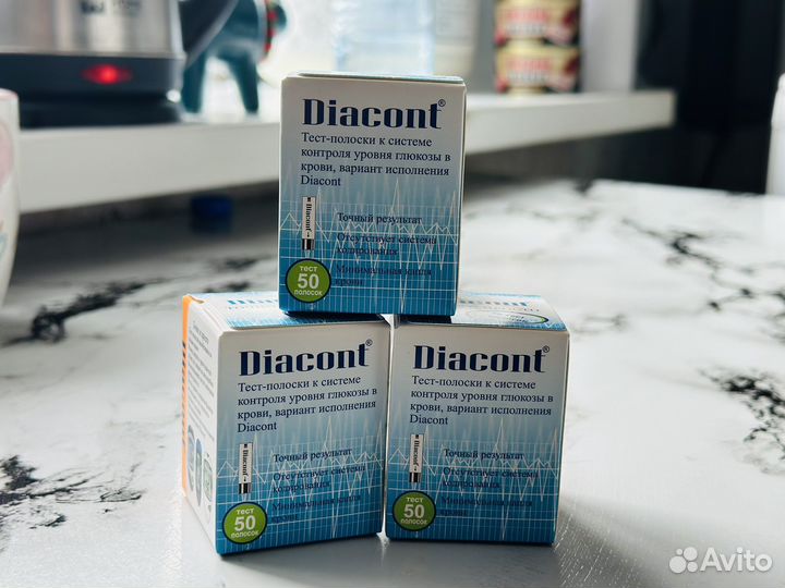 Тест полоски диаконт diacont