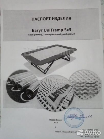 Спортивный батут