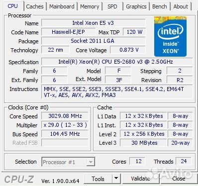 Xeon E5-2680v3 (i7-8700k) LGA2011