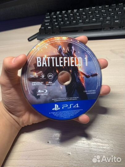 Диск Battlefield 1 для ps4