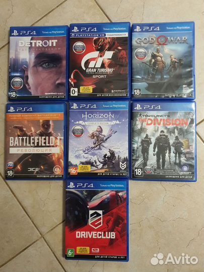 Диски лицензия для Sony PS4, Xbox ONE и пк, обмен