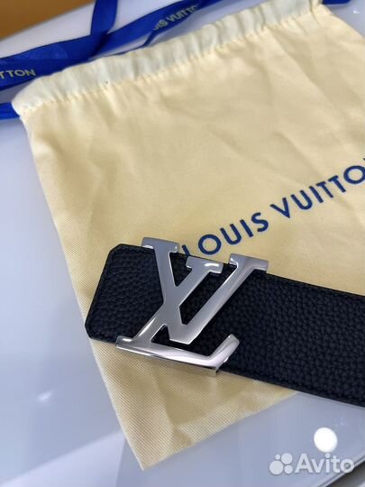 Мужской кожаный двусторонний ремень Louis Vuitton
