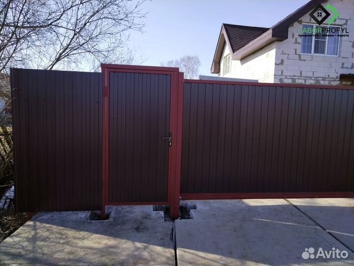 Ворота под ключ / Заборы из профлиста
