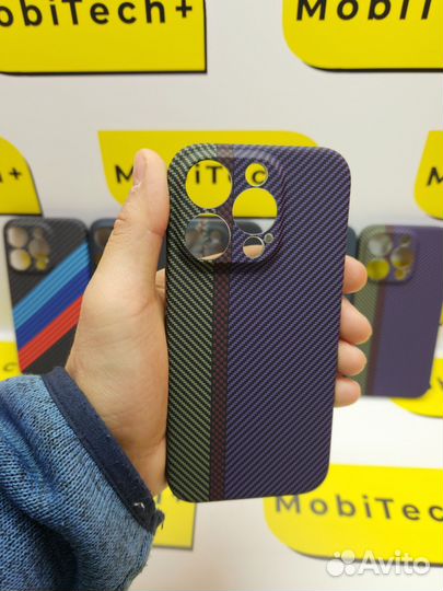 Чехол карбоновый Luxo,pitaka iPhone 13pro,14pro