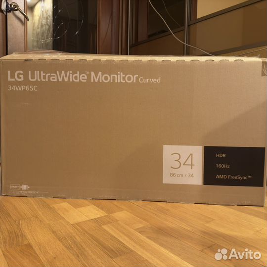 Монитор LG UltraWide 34WP65C 160Гц 34 дюйма