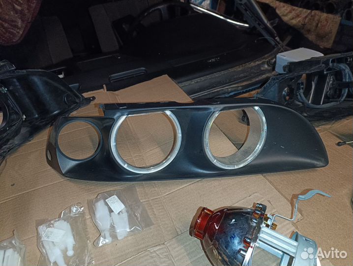 Фары рестайлинг BMW e39 в разборе