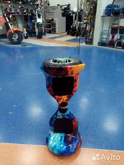 Новый Гироскутер огонь и лед EcoBoom 10 дюймов