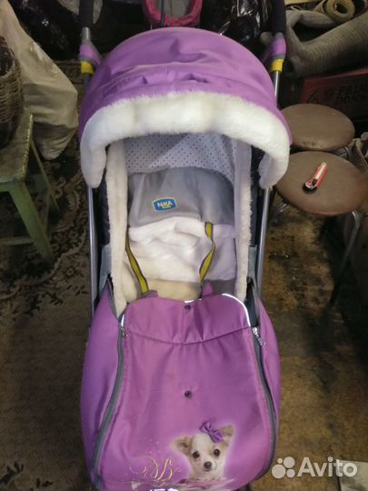 Салазки коляска