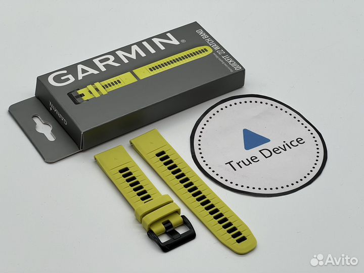 NEW Ремешок Garmin Quickfit 22mm Lime/Graphite