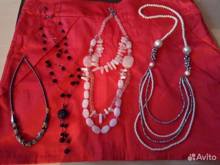 Колье Чехия винтаж и много бижутерии СССР