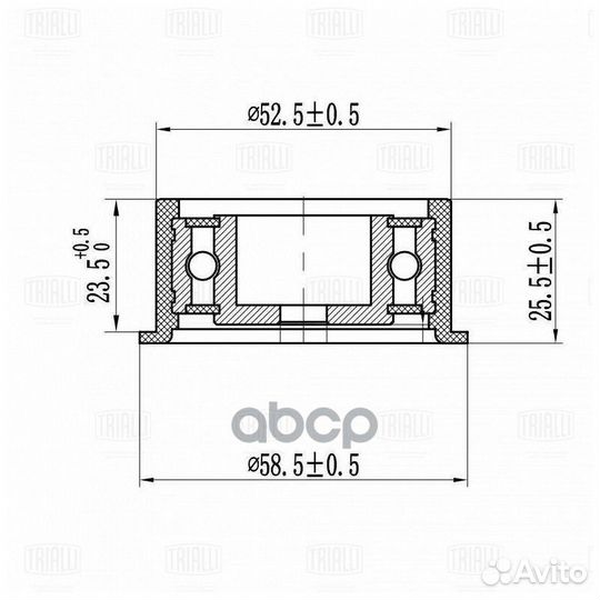 Ролик грм для а/м Opel Astra G (98) 1.4i/1.6i