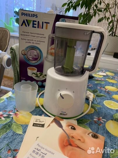 Пароварка блендер philips avent 2 в 1