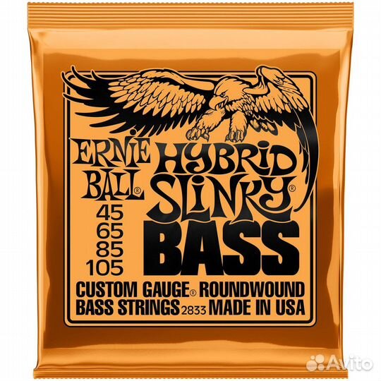Струны для гитары Ernie Ball 2833 Hybrid Slinky 45