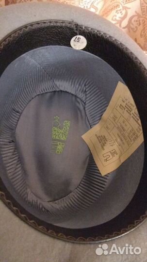 Шляпа фетровая мужская 56,57,58,60 размеры
