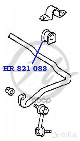 HR 821 083 втулка Hanse** HR821083 Hanse