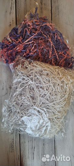 Бумажный гофрированный наполнитель для подарка