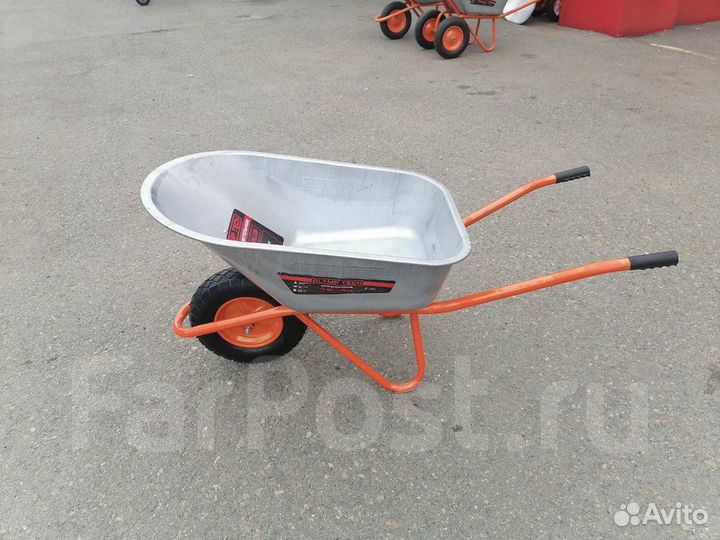 Тачка строительная усиленная одноколесная