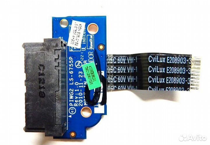 Плата разъема DVD на Lenovo G570 LS-6755P