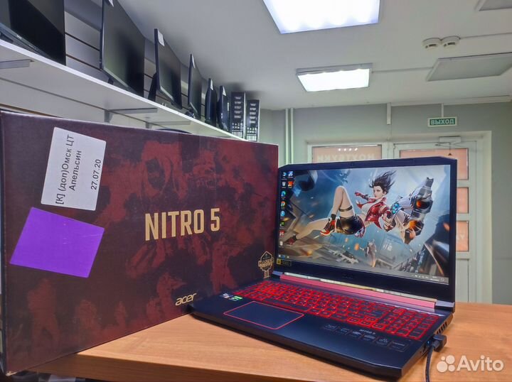 Игровой Acer Nitro Ryzen 5/GTX 1650/16 озу/512 SSD