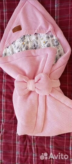 Одеяло конверт на выписку для девочки