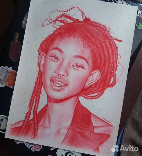 Портрет карандашом Уиллоу Смит (Willow Smith)