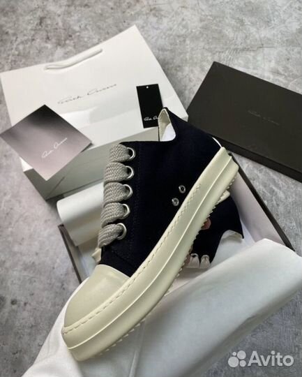 Кеды Rick owens drkshdw low jumbo lace