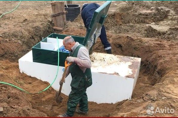 Септик без откачки от производителя + монтаж