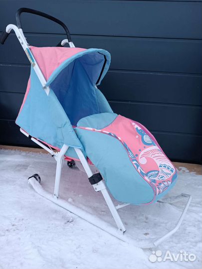 Детские санки коляска