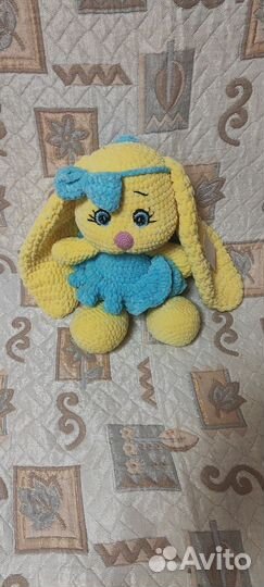 Плюшевый заяц крючком