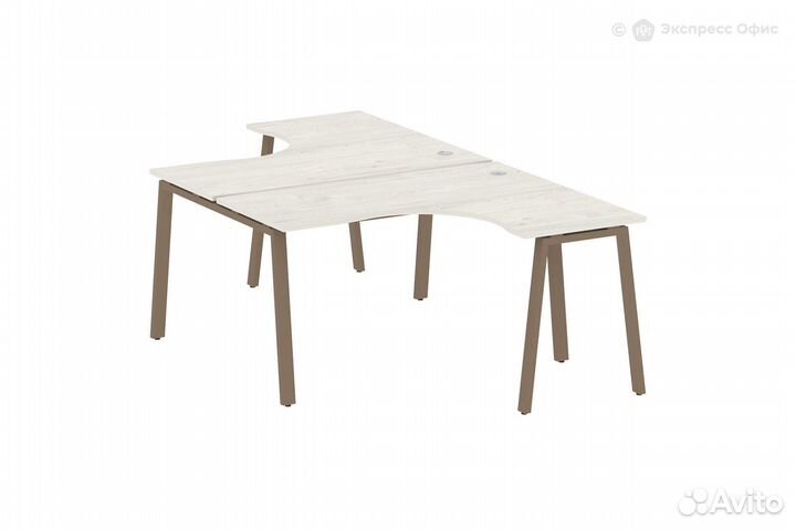 Стол-бенч двойной криволинейный Metal system style