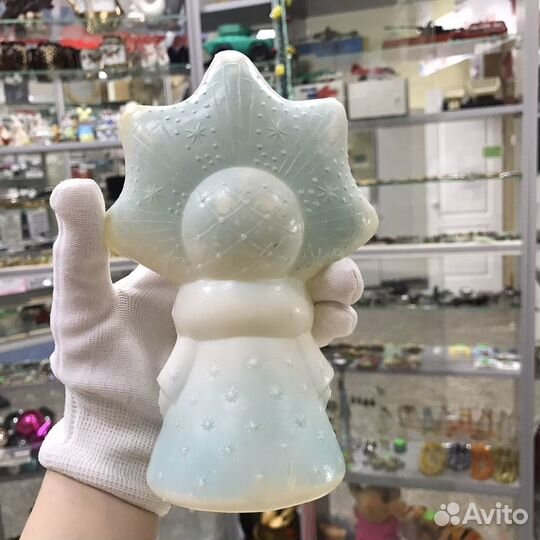 Советская Снегурочка Игрушка Дутый Пластик СССР