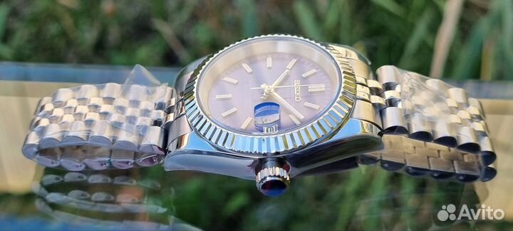 Наручные часы seiko DateJust Blue